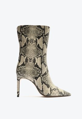 Bota Mary Salto Fino Cano Médio Snake