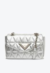 Bolsa Pequena Tiracolo Matelassê 944 Prateada