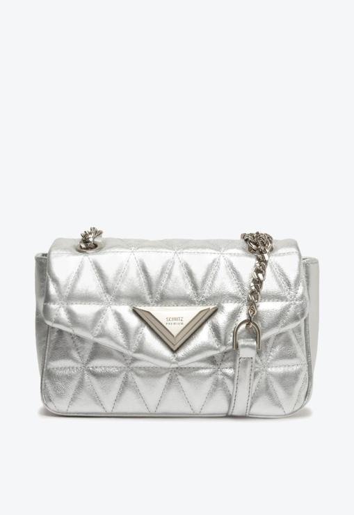 Bolsa Pequena Tiracolo Matelassê 944 Prateada